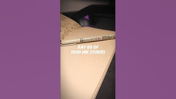 Improve fast by drawing in ink! 1000 drawings, 10 days left! #drawing #art #sketchbook #study