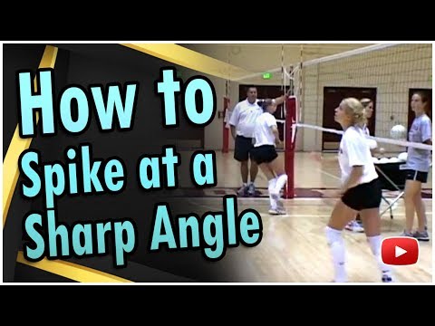 Volleyball Hitting - How to Spike at a Sharp Angle - Coach Santiago ...