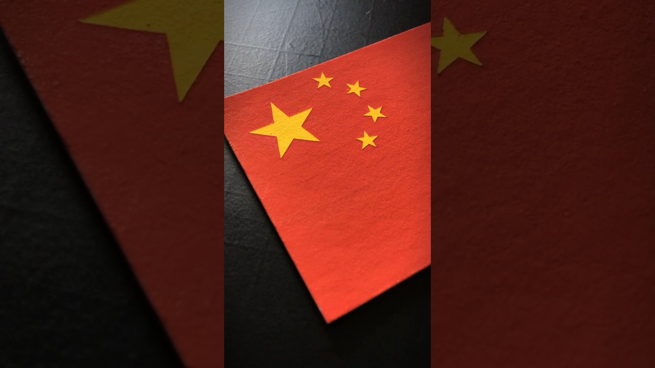 CHINA π¨π³ Flag Drawing #flags #china #asia #posca