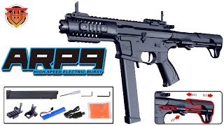 Unbox ARP9 Metal Gear Box Chip Assault Rifle Electric Splatter Gel Ball Blaster Outdoor Toy Gun!