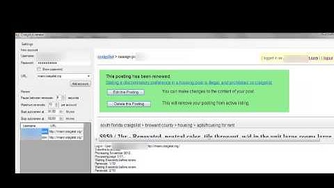 Craigslist Auto Renew Pro