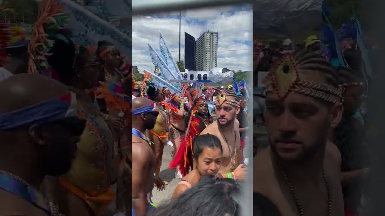 Lots of Revellers...Masqueraders at the Caribbean Carnival Toronto 2022