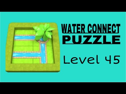 Water Connect Puzzle Level 45 | Walkthrough Solution