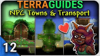 Towns & Transportation In Terraria Terraguides Ep 12.