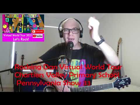 Rocking Dan Virtual World Tour Chartiers valley Primary school 1st grade Pennsylvania