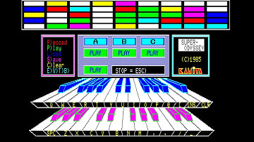 Sharp X1 Demo: Super Odyssey (1985 Kamiya Studio)