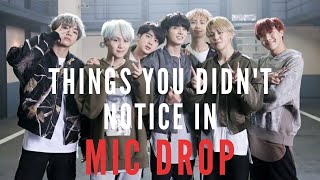 things you didn't notice in mic drop mv  bts