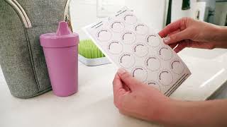How to Use Name Bubbles Write-on Sticker Labels