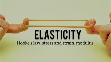 Elasticity, young modulus and hooke