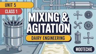 Unit 5 | Class 1 | Mixing &amp; Agitation in Dairy Engineering | mootechie