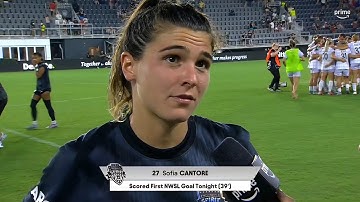 ✅ First NWSL goal ✅ Player of the Match | @SportsonPrime