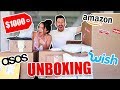 I Gave Away My Credit Card for a Day UNBOXING!! (HUGE WISH, ASOS AND AMAZON HAUL W/ MY GIRLFRIEND)