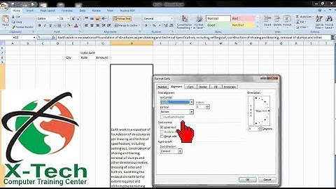 Excel - Alignment, Merge Unmerge & Wrap Text