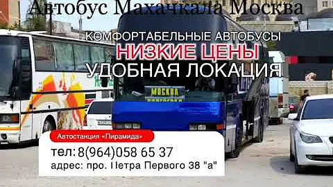 Сколько стоит билет на автобус Махачкала Москва