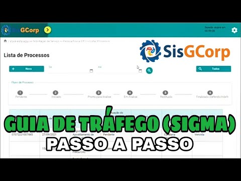 PROCESSO GT (GUIA DE TRÁFEGO) SIGMA - PASSO A PASSO