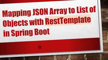 Mapping JSON Array to List of Objects with RestTemplate in Spring Boot