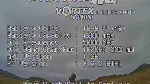 Vortex 230 Mojo - maiden- mAh osd problem [ Solved, wrong firmware installed]