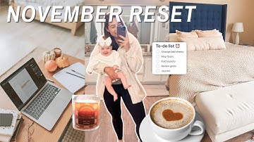 November Reset Routine | Deep Cleaning, Monthly Goals, & Reading Recap | New Mom Vlog
