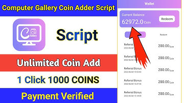 New Earning App | Computer Gallery Coin Adder Script | Computer Gallery App Payment Proof ||