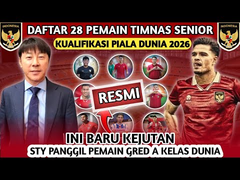 RESMI RILIS.! DAFTAR 28 PEMAIN TIMNAS INDONESIA UNTUK KUALIFIKASI PIALA DUNIA 2026 VS VIETNAM 2024