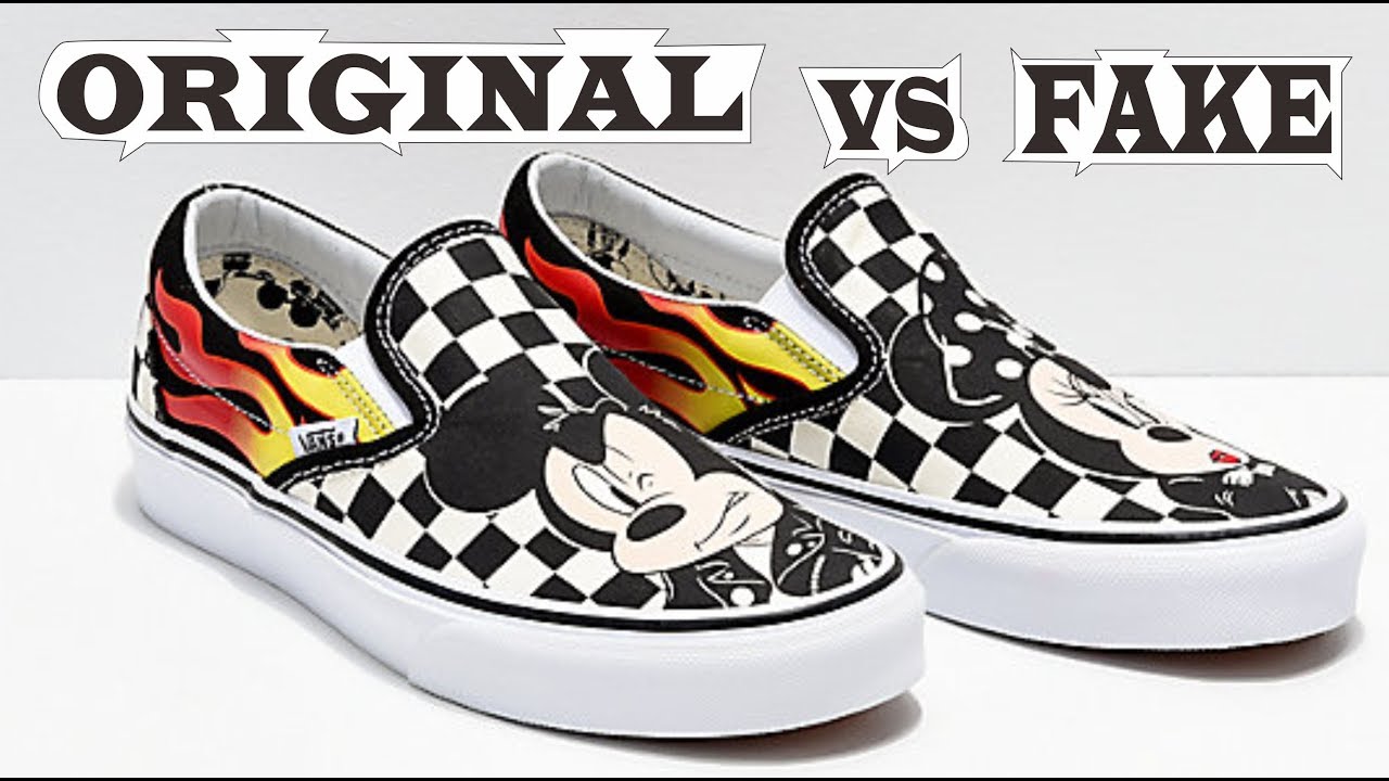 vans classic slip on mickey mouse