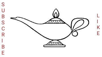How to draw genie lamp step by step | @art by riha maryam
