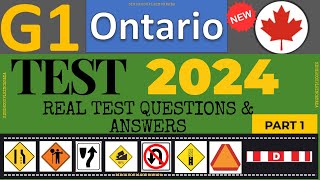 G1 Driving Test - All 2024 Exam Questions | Ontario G1 Practice Test 2024 | G1 test Ontario 2024