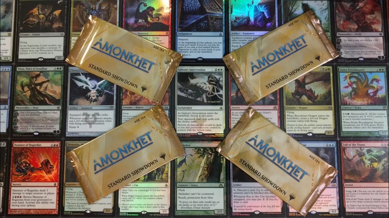 MTG アモンケット AMONKHET スタンダードショウダウン　10パック MTG Amonkhet Standard Showdown Prize Packs - YouTube
