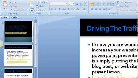Increase your Website Traffic to your Article Blog Post by Using PowerPoint Presentations