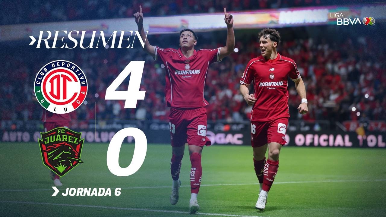 [멕시코 리가 MX] 데포르티보 톨루카 FC 4 : 0 FC 후아레스 경기 결과·하이라이트