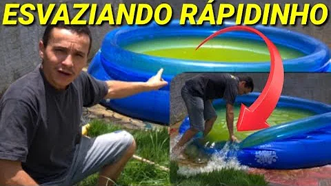 Como esvaziar o ar da borda da piscina inflável?