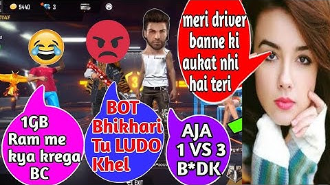 🤑Random RICH HOT Girl Call me noob and I challenge for room 1v3 Garena Free fire | noob prank part 1