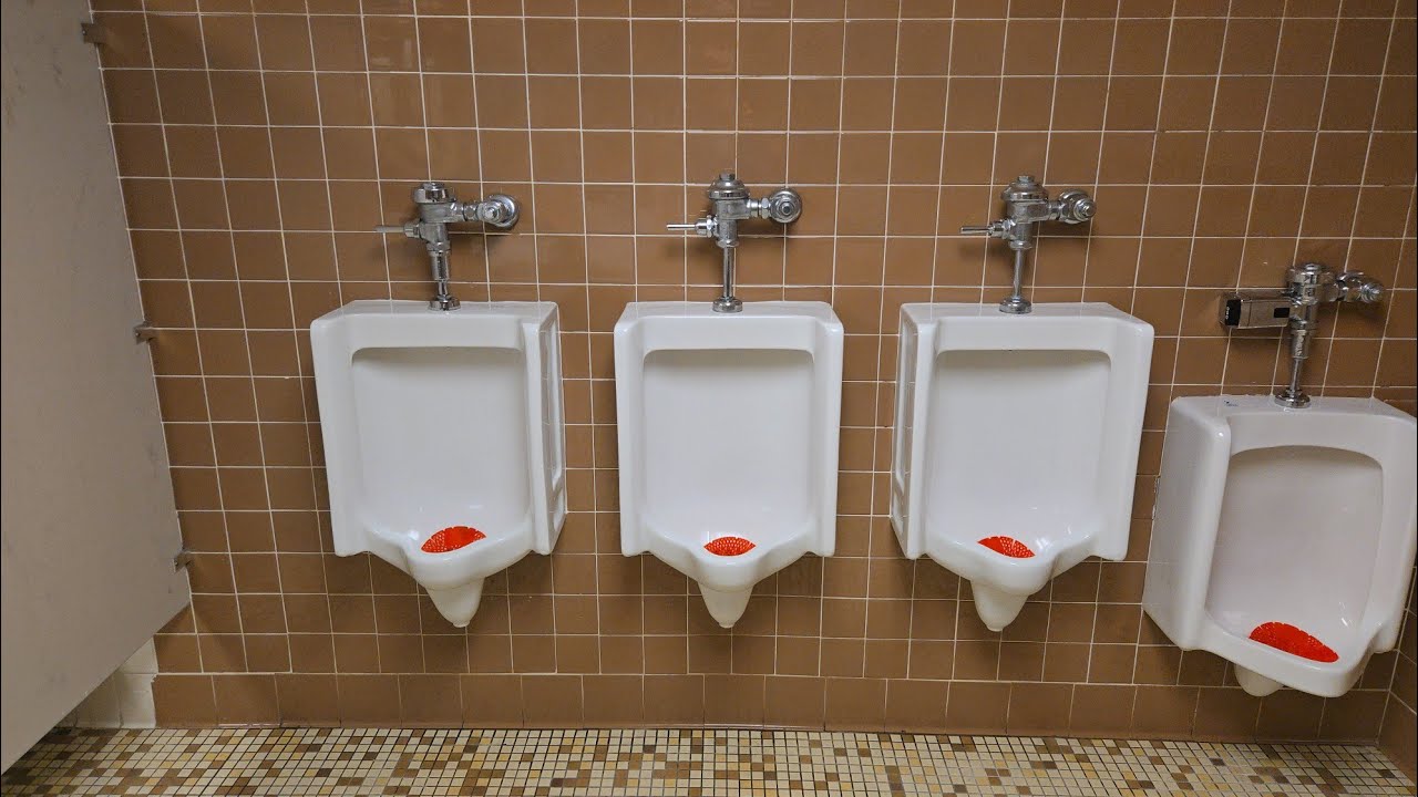 [368] 1st Gen Kohler Bardon Urinals in CCSU Welte Hall - YouTube