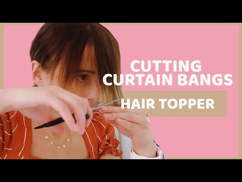 how-to-cut-curtain-bangs-into-a-hair-topper-|-tressmerize