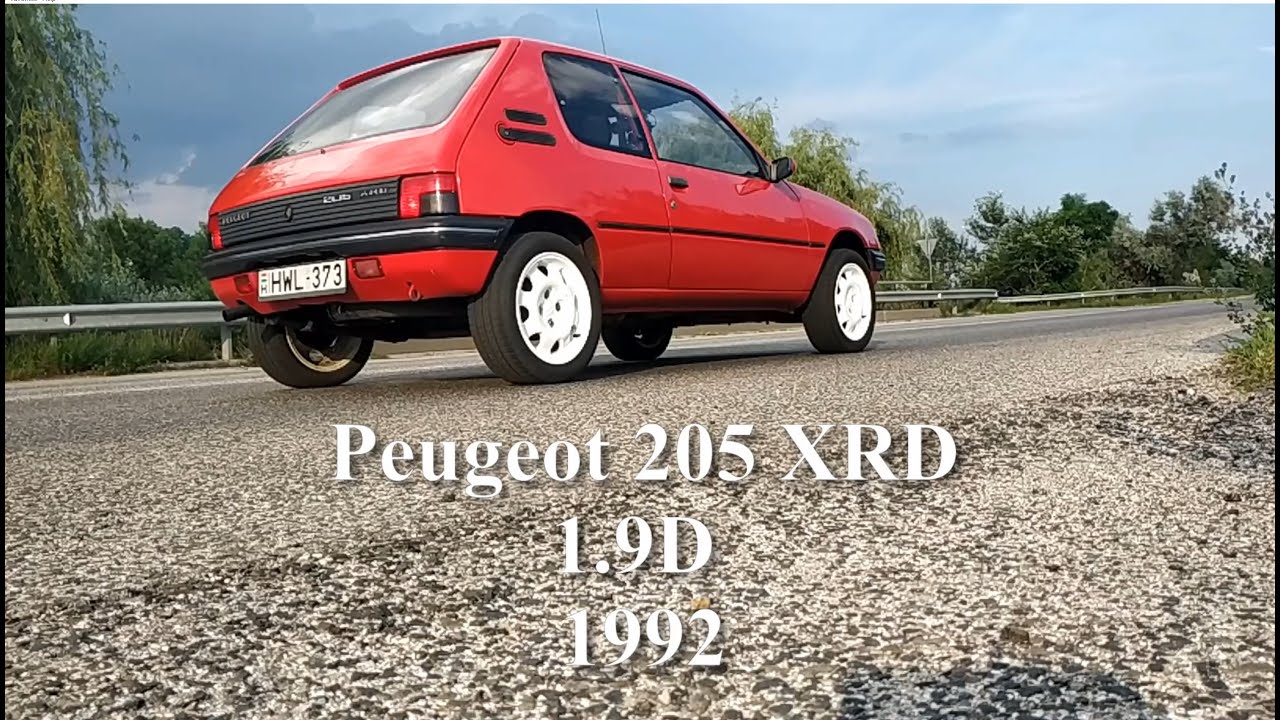 Peugeot 205 XRD 1.9D Acceleration 0 - 100 - YouTube