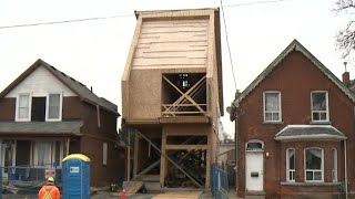Leaning north-end Hamilton home to be partially demolished