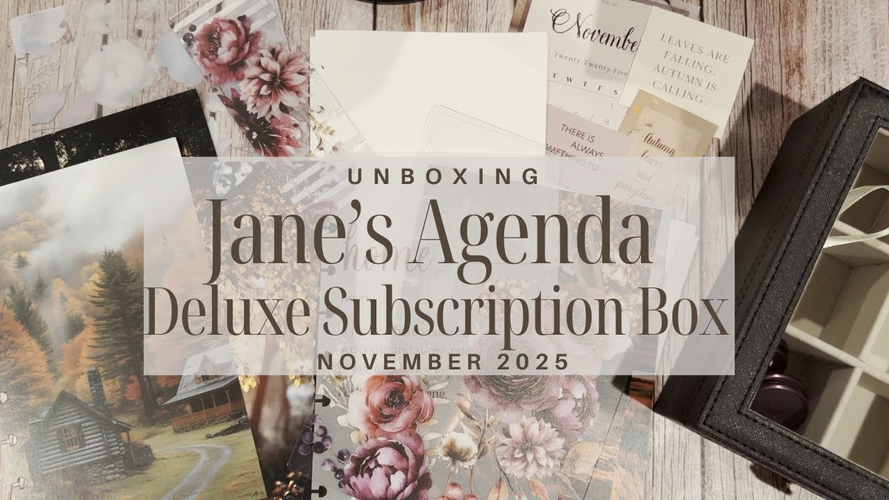 Unboxing Jane's Agenda Deluxe Sub Box for November