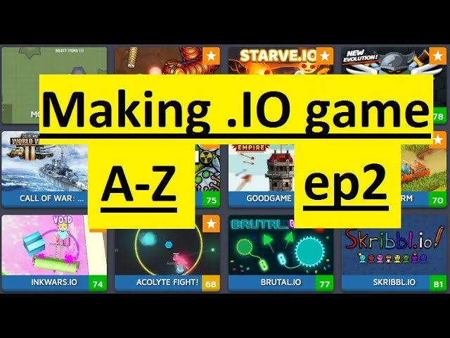 How you can make a .io game in 30 mins