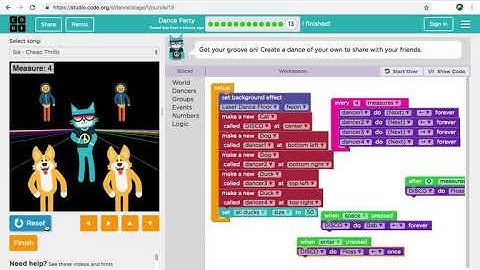 Hour of code!! I made my own dance party!! (link in desc)