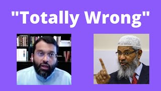 Zakir Naik says Yasir Qadhi's view is 'Totally Wrong'