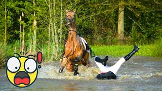 Falls from horses😱 #3 Horses Fails. The other face of riding. Adrenalin video