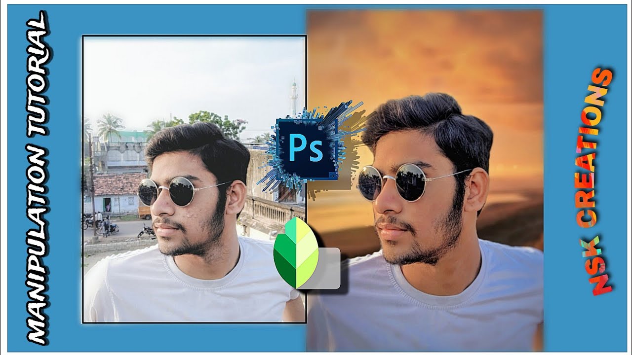 Realistic Photo Manipulation editing tutorial in ps touch-NSK Creations