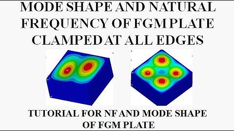 MODE SHAPE AND NATURAL FREQUENCY OF FGM PLATE CLAMPED AT ALL EDGES