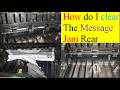 How do I clear the message Jam Rear | Jam Rear | HP LaserJet Printer paper jam inside rear door |jam