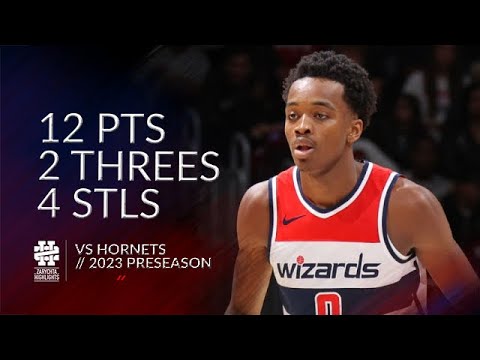 Bilal Coulibaly 12 pts 2 threes 4 stls vs Hornets 2023 Preseason