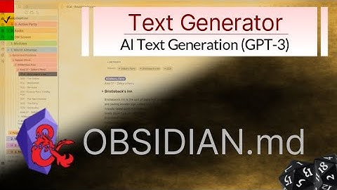 Obsidian - AI Text Generation