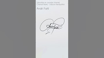 A Signature design | How to draw signature like a billionaire #signature #shrots #art #handwriting