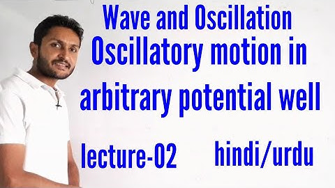 Oscillatory motion in arbitrary potential well। motion in arbitrary potential well