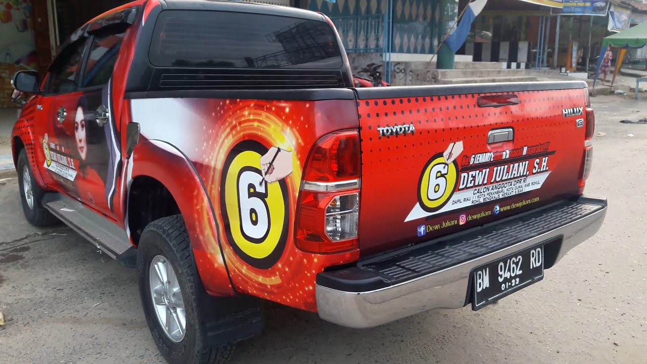 Pemasangan Branding Stiker Mobil Hilux YouTube