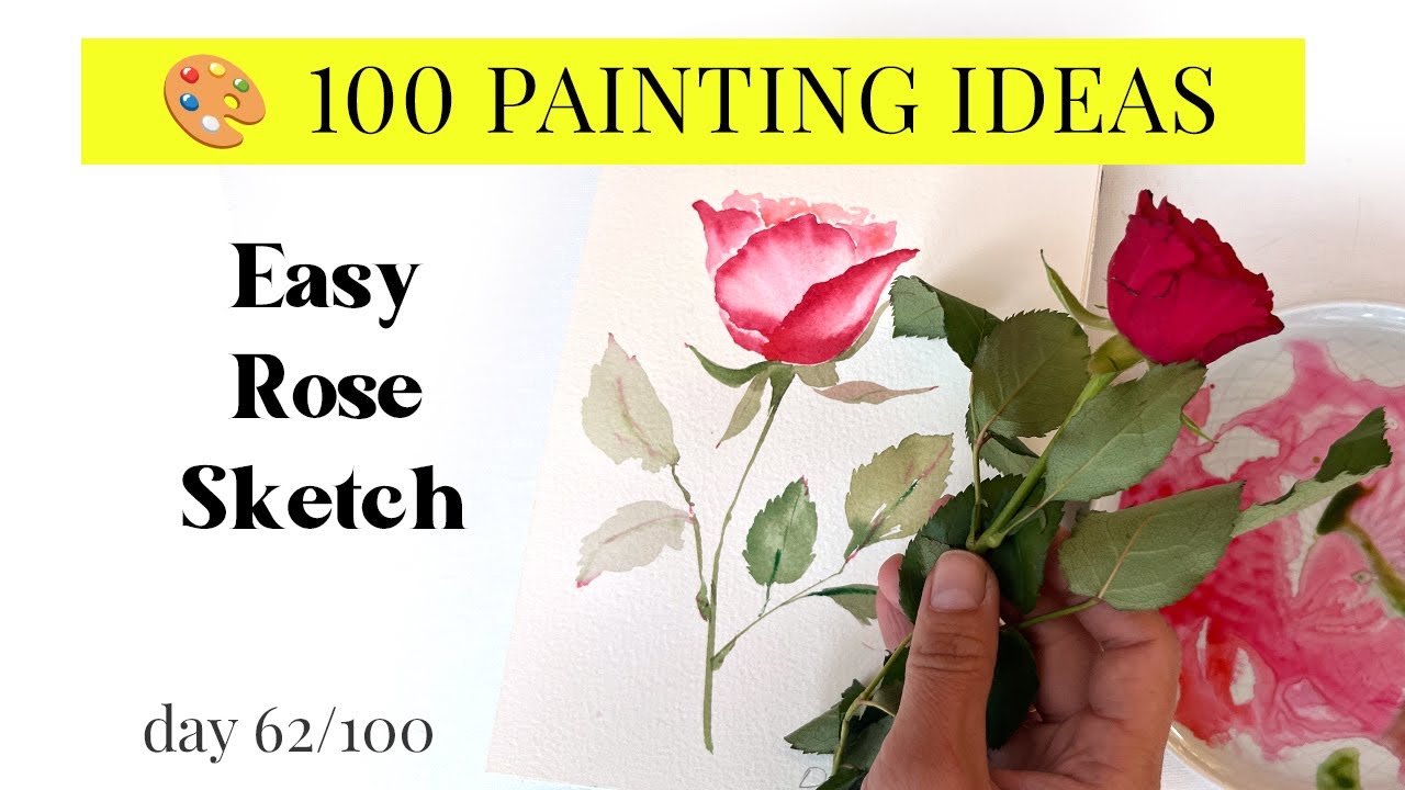 How to Paint a Watercolor Rose 🌹 | Easy & Elegant Floral Tutorial - YouTube